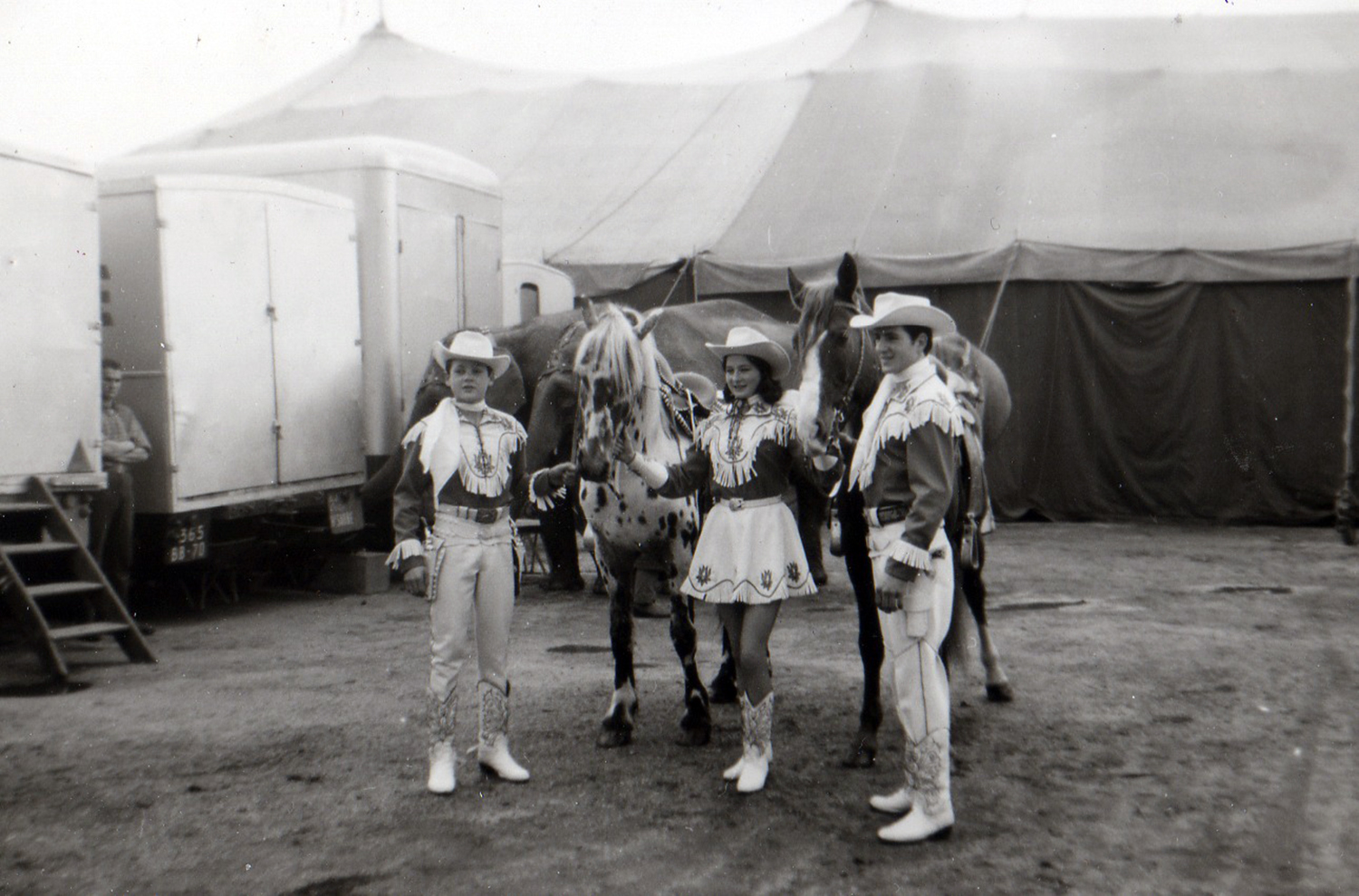 Patrick, Bella, and Alexis Gruss, Jr. at the Grand Cirque de France (1964)
